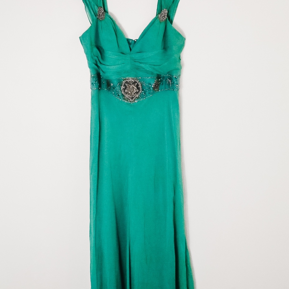 Badgley Mischka Silk Prom Dress Size 12